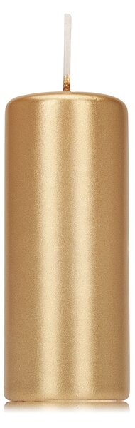 Candela cilindrica oro grande Ø 40 mm