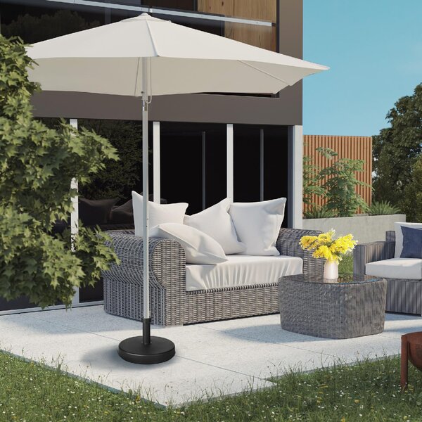 VivaGarden Base per Ombrellone da Giardino in Plastica PP max 18kg di Peso 45x33 cm Nero