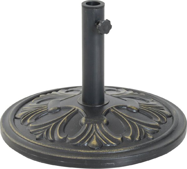 VivaGarden Base per Ombrellone Regolabile 13 Kg in Cemento e Bronzo 48 cm