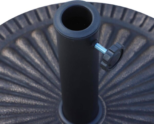 VivaGarden Base per Ombrellone in Resina Motivo Floreale 3.8-4.8 cm con Manopola 15 Kg