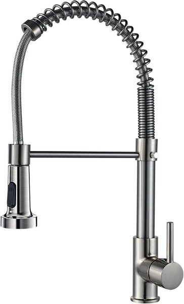 Rubinetto da cucina regolabile, monocomando, in ottone, girevole a 360°, per la cucina