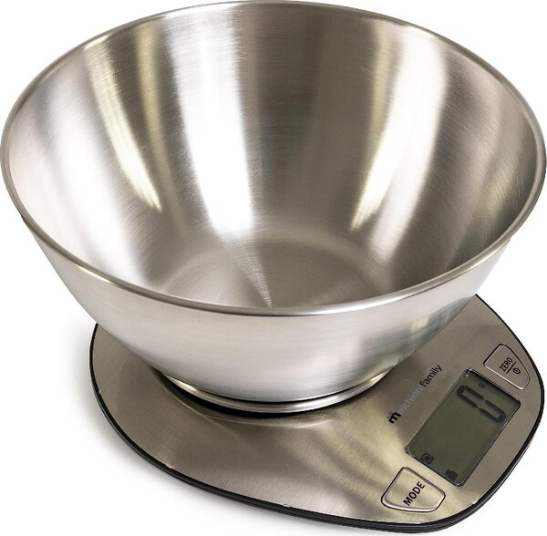 Melchioni Bilancia da Cucina elettrica Capacit 5 Kg Contenitore 1.8 litri colore Acciaio - 118210025 Graal