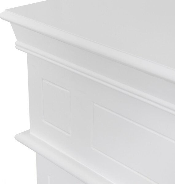Divina Fire Camino elettrico caminetto da terra Cambridge in legno Bianco 110x25x95 h - DF91386