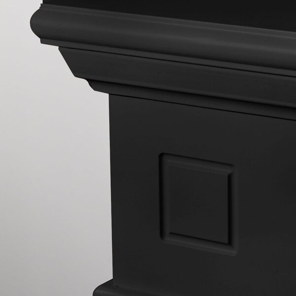Divina Fire Camino Elettrico Caminetto da Terra CAMBRIDGE in Legno Nero 110x36x100h colore Nero - DF104408