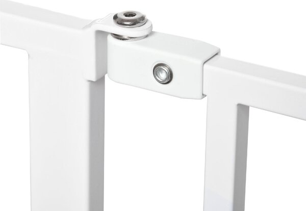 AllMyPets Cancelletto di Sicurezza per Cani in Acciaio e ABS Estensibile 75-115 cm per Scale e Porte colore Bianco - V01W20F