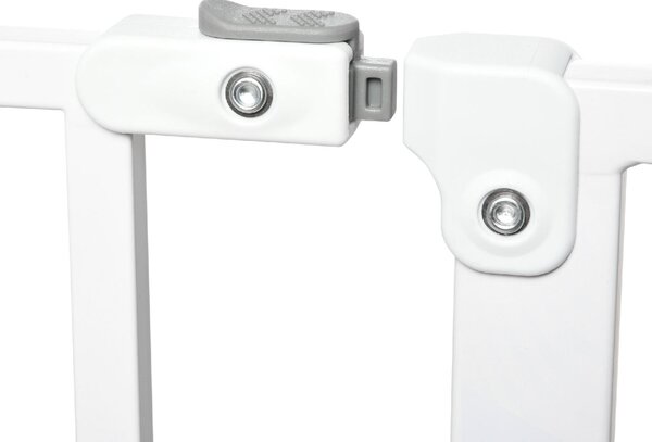 AllMyPets Cancelletto per Cani a Larghezza Regolabile con Doppio Blocco in Acciaio e ABS 76x75-95 cm colore Bianco - 09A475F