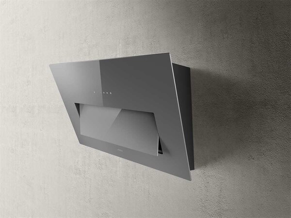 Elica Cappa Cucina Aspirante a Parete Larghezza 85 cm colore Grigio - PRF0164462 BLOOM GR/A/85