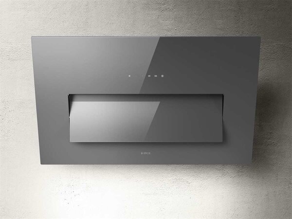 Elica Cappa Cucina Aspirante a Parete Larghezza 85 cm colore Grigio - PRF0164462 BLOOM GR/A/85