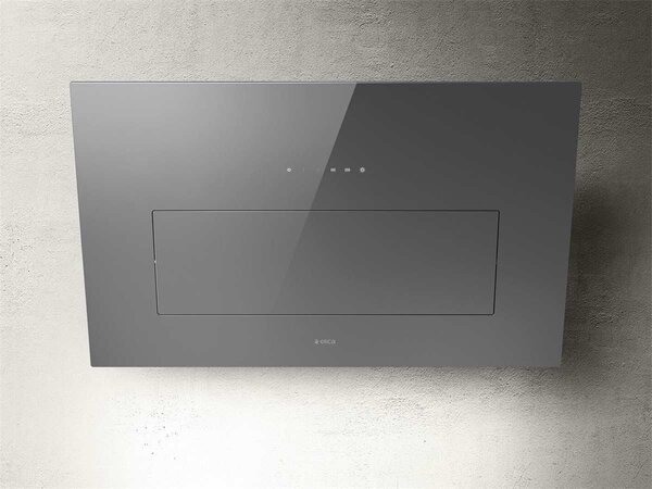 Elica Cappa Cucina Aspirante a Parete Larghezza 85 cm colore Grigio - PRF0164462 BLOOM GR/A/85