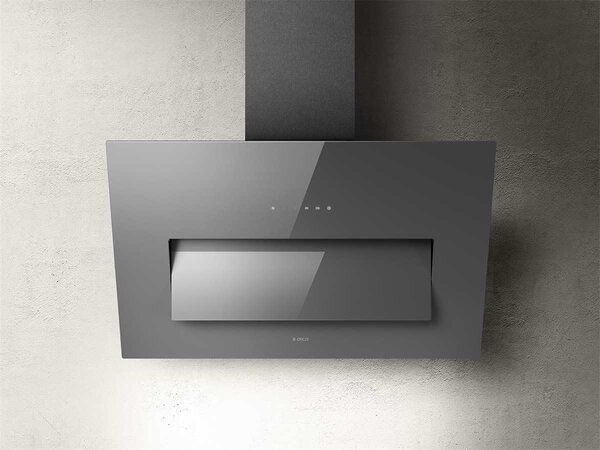 Elica Cappa Cucina Aspirante a Parete Larghezza 85 cm colore Grigio - PRF0164462 BLOOM GR/A/85