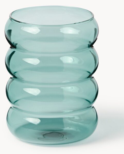 Set di 4 bicchieri in vetro soffiato borosilicato Bubbly