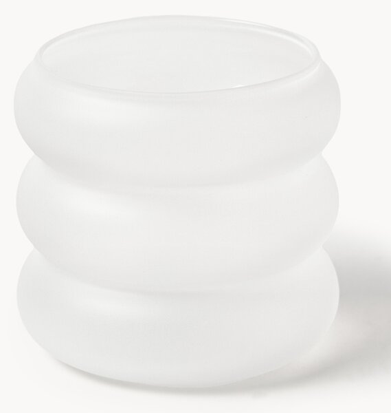 Set di 4 bicchieri piccoli in vetro soffiato borosilicato Bubbly