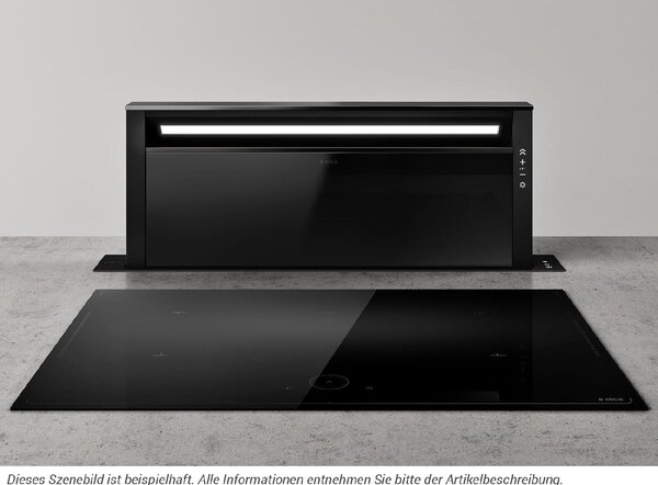 Elica Cappa Cucina Downdraft Incasso Scomparsa Larghezza 90 cm Nero - PRF0162784 GETUP BL MAT/A/90