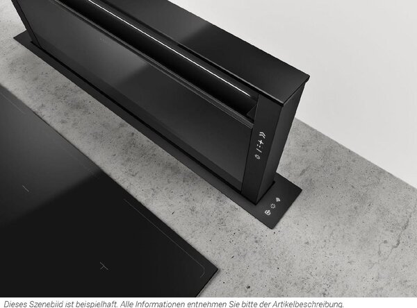 Elica Cappa Cucina Downdraft Incasso Scomparsa Larghezza 90 cm Nero - PRF0162784 GETUP BL MAT/A/90