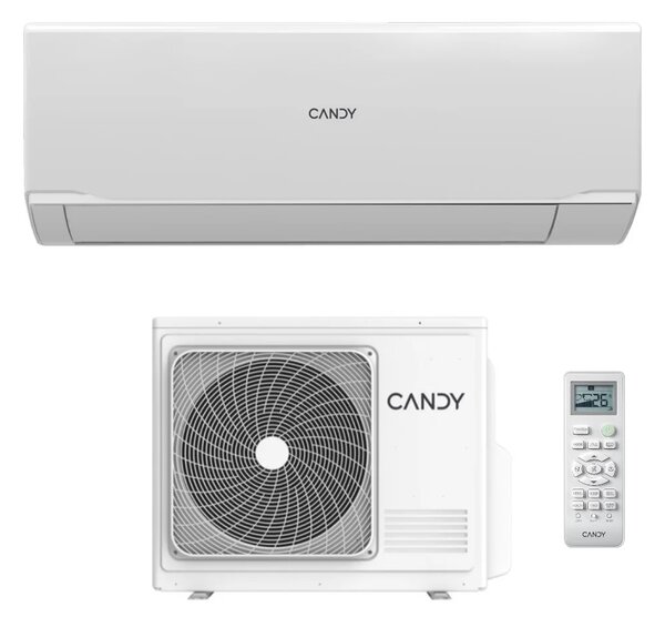 Candy Climatizzatore 9000 Btu Inverter Monosplit Condizionatore con Pompa di Calore Classe A++/A+ Wi-Fi (Unit Interna + Unit Esterna) - CY-09BRIN