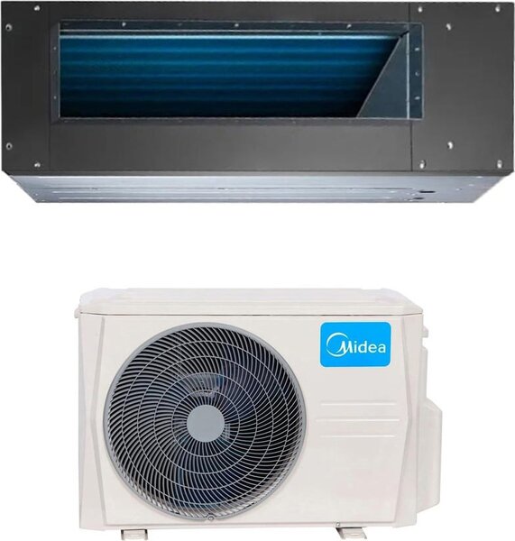 MIDEA Climatizzatore Canalizzato 24000 Btu /h Inverter Monosplit Condizionatore con Pompa di calore Classe A++/A+ Gas R32 (Unit Interna + Unit Es