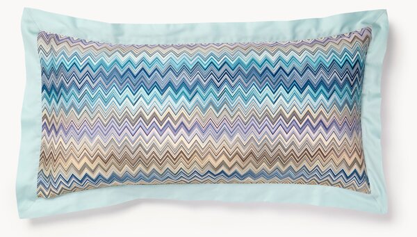 Set di 2 federe in cotone con motivo a zig-zag John Re