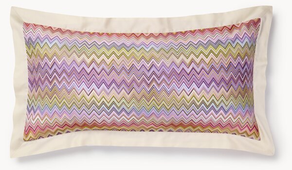 Set di 2 federe in cotone con motivo a zig-zag John Re