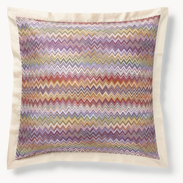Set di 2 federe in cotone con motivo a zig-zag John Re