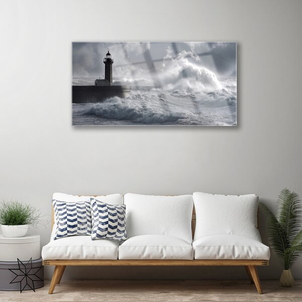 Quadro vetro Faro Natura 100x50 cm 2 appendini