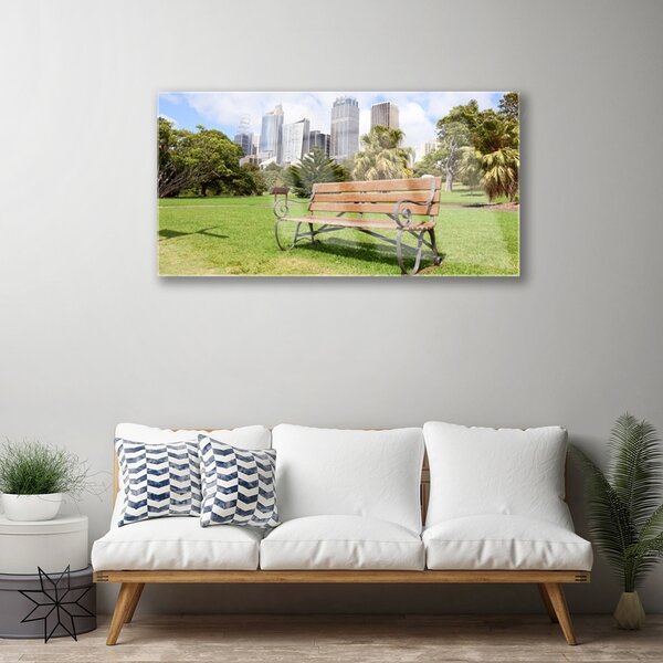 Quadro vetro Parco naturale dei grattacieli 100x50 cm 2 appendini