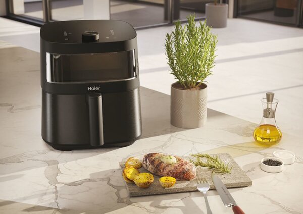Haier Friggitrice ad Aria 9 in 1 Multifunzione Capacit 7 Litri Potenza 2000 Watt con Accessori colore Nero - HAF5TWA3 011 I-Master Multi Serie 5