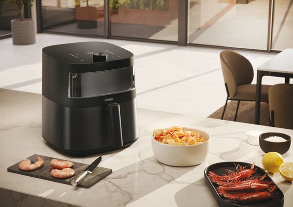 Haier Friggitrice ad Aria 9 in 1 Multifunzione Capacit 7 Litri Potenza 2000 Watt con Accessori colore Nero - HAF5TWA3 011 I-Master Multi Serie 5