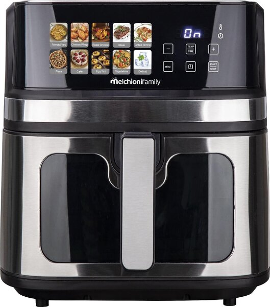 Melchioni Friggitrice ad Aria 8 Litri Potenza 2200W con Timer e Termostato Regolabile Gaia Plus - 118340044