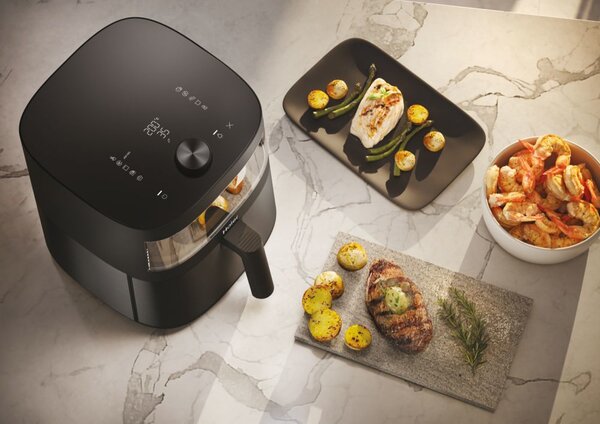 Haier Friggitrice ad Aria 9 in 1 Multifunzione Capacit 7 Litri Potenza 2000 Watt con Accessori colore Nero - HAF5TWA3 011 I-Master Multi Serie 5