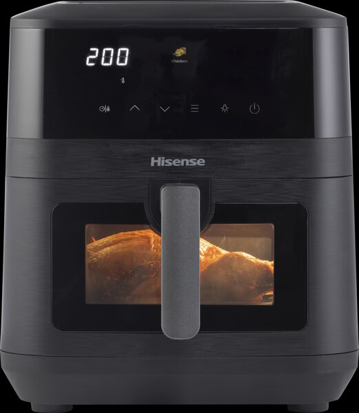 Hisense Friggitrice ad Aria Capacit 7.7 Litri Potenza 2100 Watt Temperatura 80 - 200 C con Timer colore Nero - HAF2100DCD