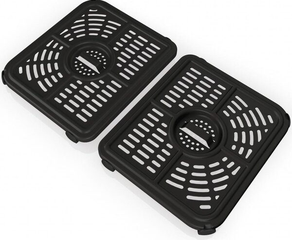 Ninja Friggitrice ad Aria FlexDrawer Capacit 10.4 Litri Potenza 2470 Watt con Timer e Termostato Regolabile colore Nero e Inox - AF500EU