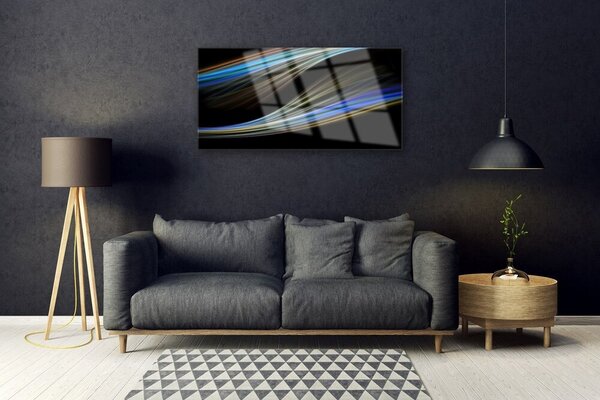 Quadro in vetro Grafica astratta 100x50 cm 2 appendini