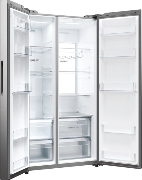Haier Frigorifero Americano Side by Side Capacit 611 Litri Classe energetica A Raffreddamento No Frost colore Inox - HSW79F18ANMM