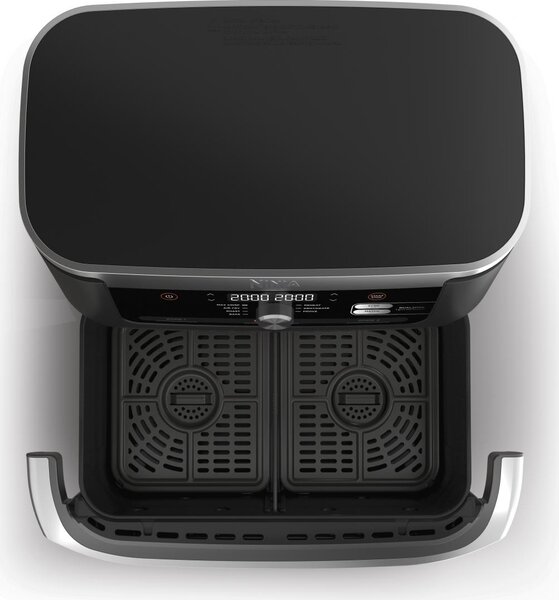 Ninja Friggitrice ad Aria FlexDrawer Capacit 10.4 Litri Potenza 2470 Watt con Timer e Termostato Regolabile colore Nero e Inox - AF500EU
