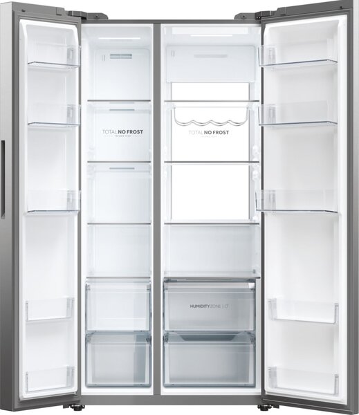Haier Frigorifero Americano Side by Side Capacit 611 Litri Classe energetica A Raffreddamento No Frost colore Inox - HSW79F18ANMM
