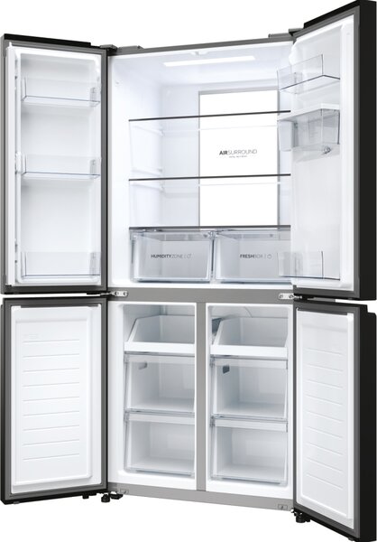 Haier Frigorifero Americano Side by Side Capacit 467 Litri Classe energetica D Raffreddamento No Frost colore Nero - HCR7818DWPT Cube 83 Serie 7