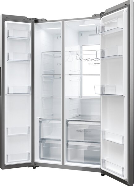 Haier Frigorifero Americano Side by Side Capacit 611 Litri Classe energetica A Raffreddamento No Frost colore Inox - HSW79F18ANMM