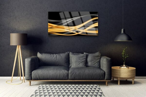 Quadro di vetro Grafica astratta 100x50 cm 2 appendini