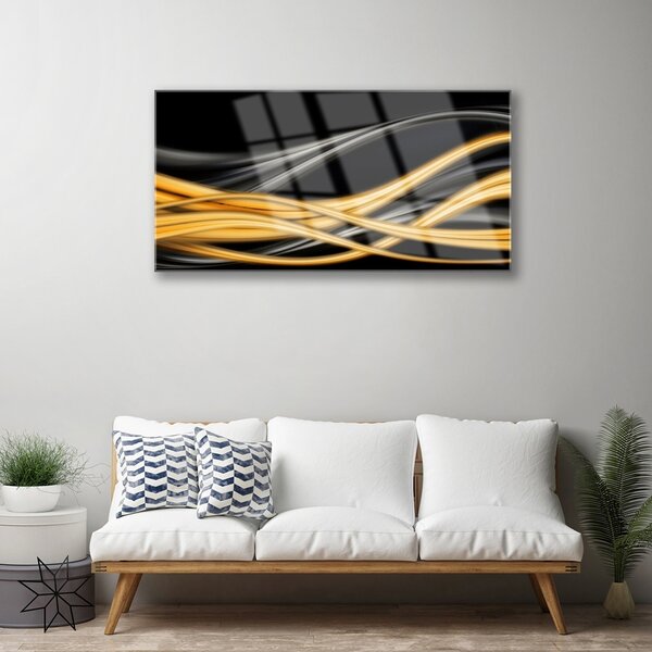 Quadro di vetro Grafica astratta 100x50 cm 2 appendini