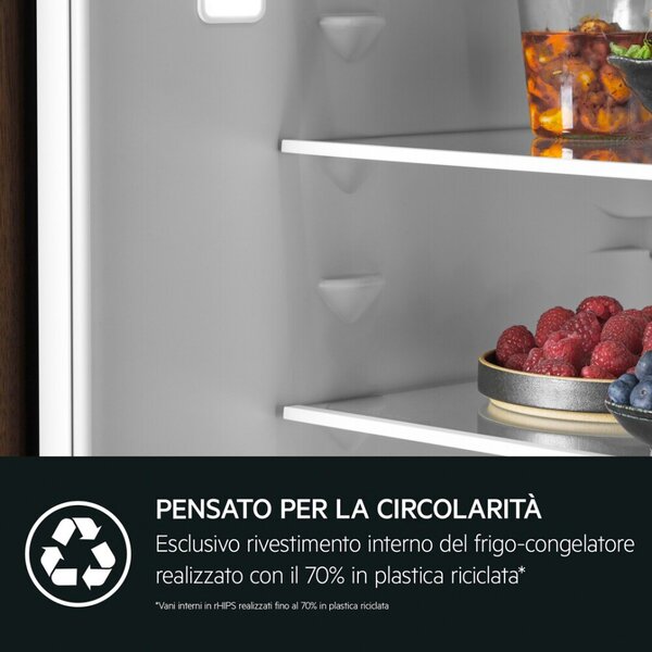 Aeg Frigorifero da Incasso Combinato Capacit 269 Litri Classe energetica E Raffreddamento No Frost colore Bianco - NSC6M191ES