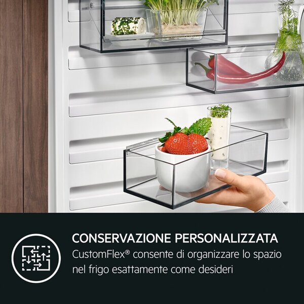 Aeg Frigorifero da Incasso Combinato Capacit 269 Litri Classe energetica E Raffreddamento No Frost colore Bianco - NSC6M191ES