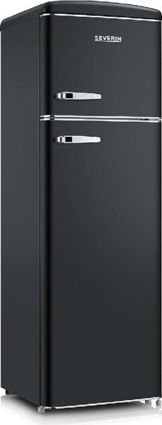 Severin Frigorifero Doppia Porta Capacit 246 Litri Classe energetica D Raffreddamento Statico colore Nero - Retr RKG8984