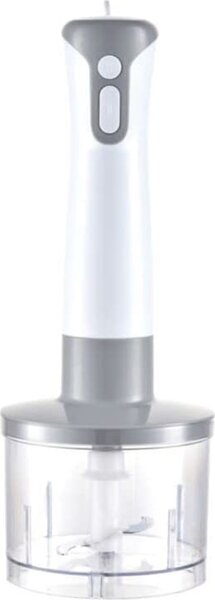 Melchioni Frullatore ad immersione Minipimer MuLitriifunzione Lame Acciaio Inox Potenza 400 watt colore Bianco - Mixxxo Steel
