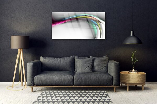 Quadro in vetro Grafica astratta 100x50 cm 2 appendini