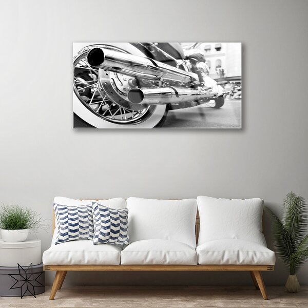 Quadro in vetro Arte dei motori 100x50 cm 2 appendini