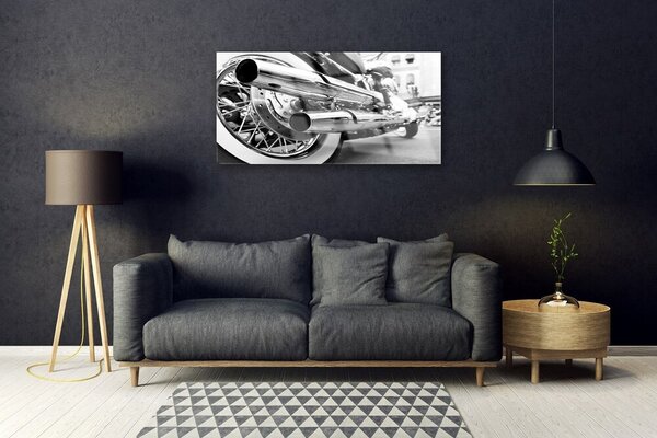 Quadro in vetro Arte dei motori 100x50 cm 2 appendini