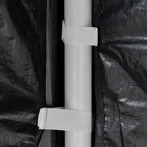 VivaGarden Gazebo Giardino 4x3 mt Pieghevole in Metallo/PE con Zanzariere e 2 Ingressi colore Grigio Scuro