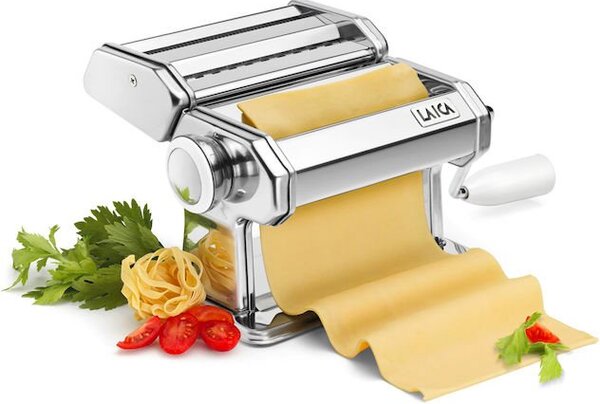 LAICA Macchina per la Pasta Manuale Trafile Lasagne/Fettuccine/Tagliatelle + Motore 2 Velocit + Bilancia da Cucina max 5 kg - PM2800