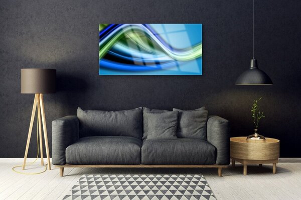 Quadro in vetro Grafica astratta 100x50 cm 2 appendini