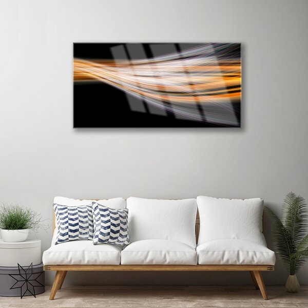 Quadro vetro Grafica astratta 100x50 cm 2 appendini